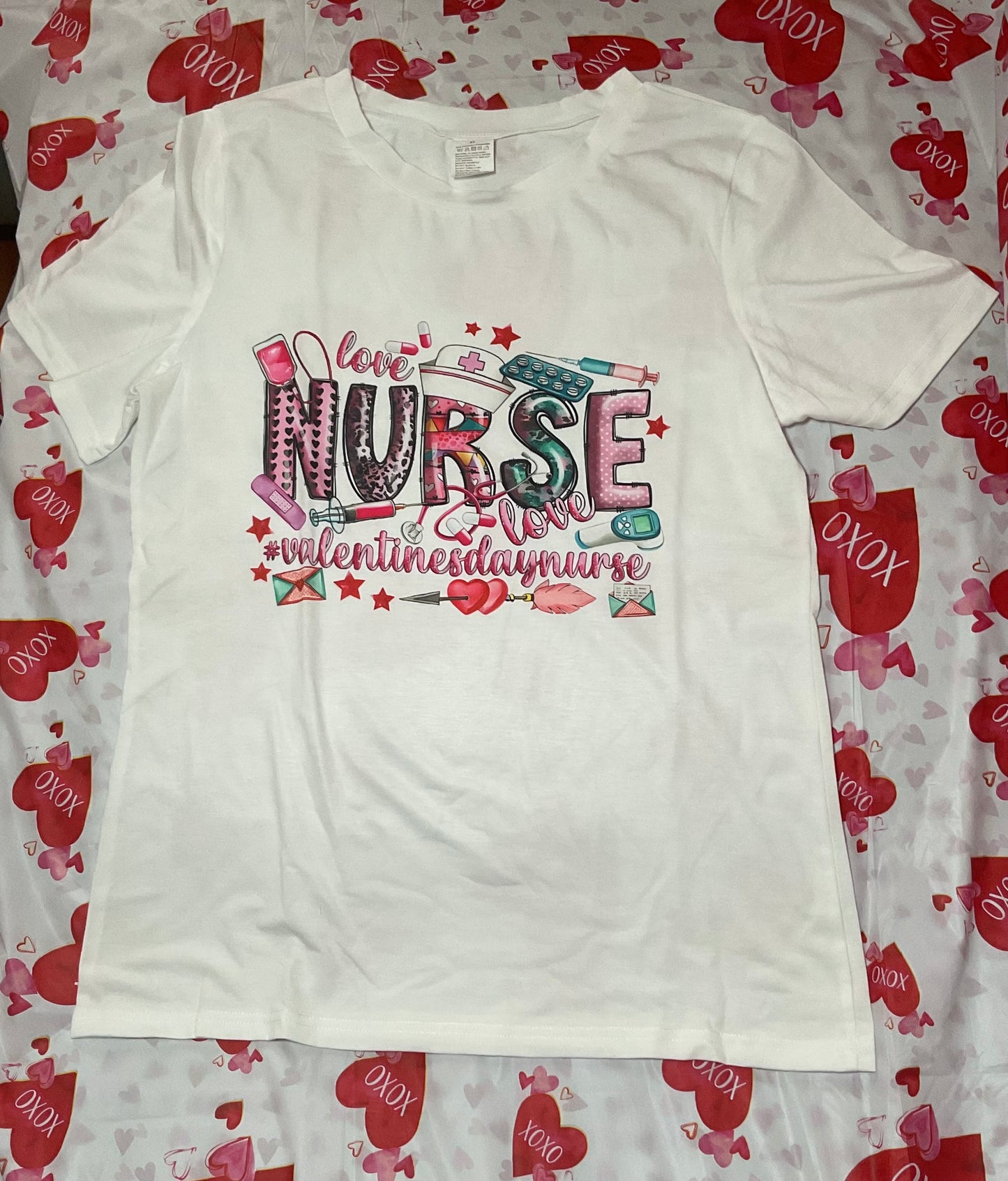 Love Nurse Valentines Day Tee