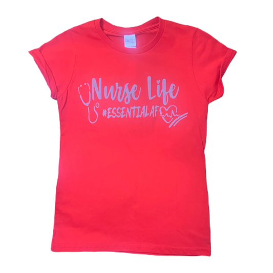 Short Sleeve Reflective Nurse Life Shirt