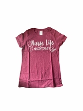 Load image into Gallery viewer, Short Sleeve Reflective Nurse Life Shirt
