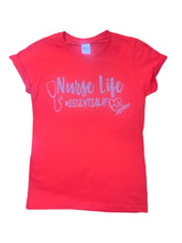 Load image into Gallery viewer, Short Sleeve Reflective Nurse Life Shirt
